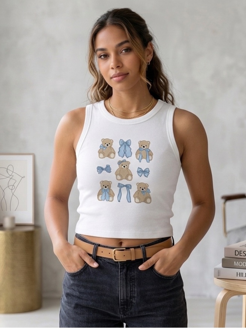 Teddy Bear Graphic Tank